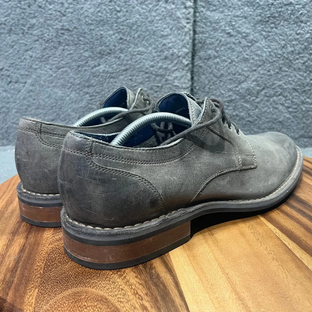 Men's Gray Suede Leather Dress Shoes Lace Up Derby Chukka Boots Nike Air Size 11